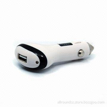 Car Charger with USB and 300 to 400mAh Output Current